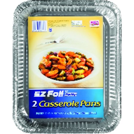 EZ FOIL Hefty EZ Foil 9-1/4 in. W X 11-3/4 in. L Casserole Pan Silver , 2PK 00Z91894